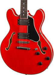 Semi-hollow e-gitarre Eastman T386 Thinline Laminate - Red