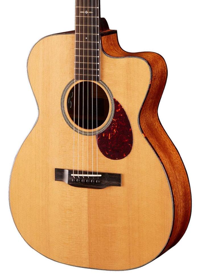 Folk-gitarre Eastman Traditional E1OMCE-Special - Truetone gloss thermo-cure natural