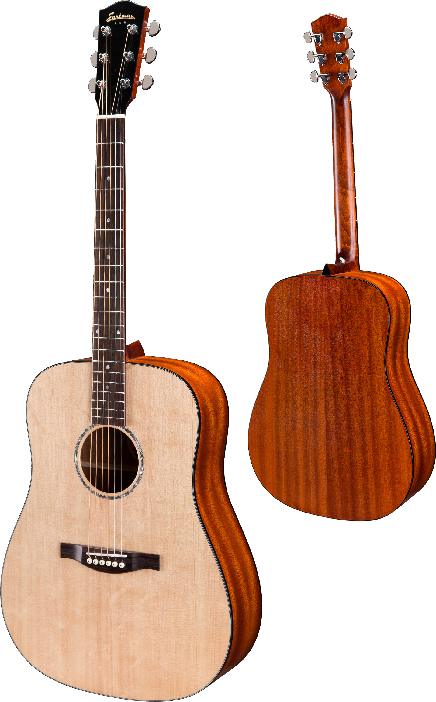 Eastman Pch1-d Dreadnought Epicea Sapele Rw +housse - Natural Satin - Westerngitarre & electro - Variation 1