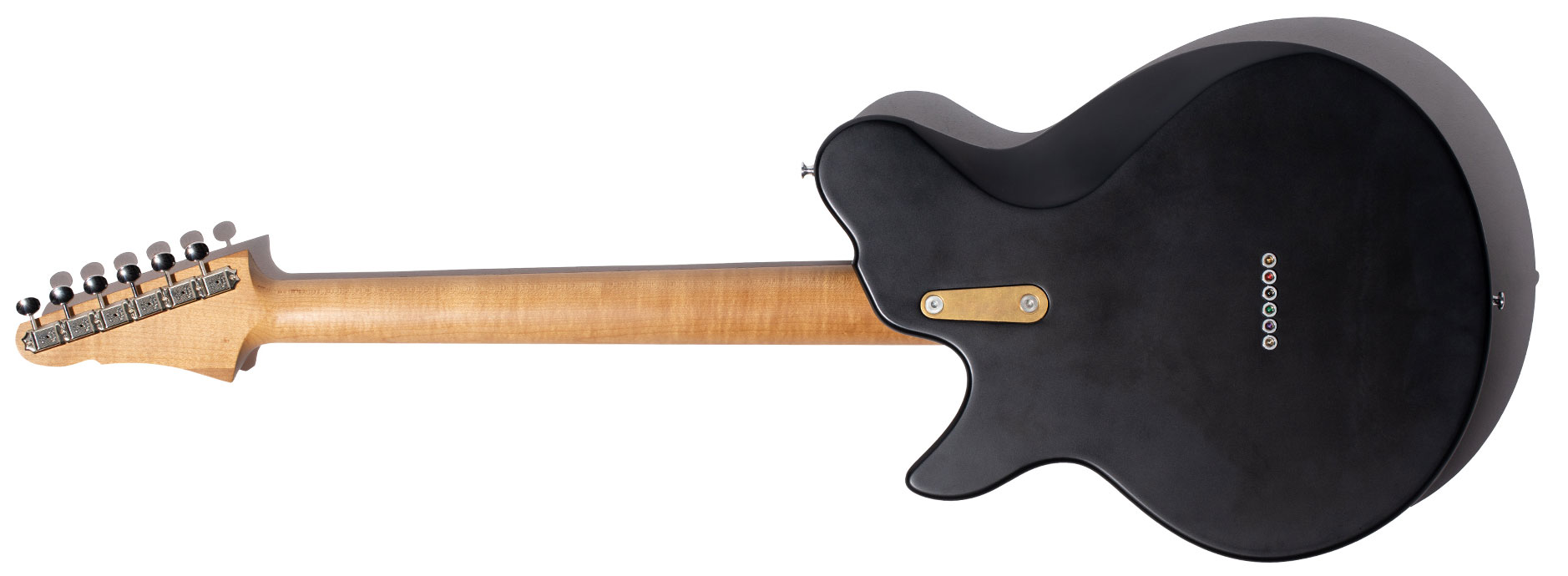 Eastman Sc52 Fullertone 2s Ht Mn - Truetone Satin Moss Black - Retro-Rock-E-Gitarre - Variation 1