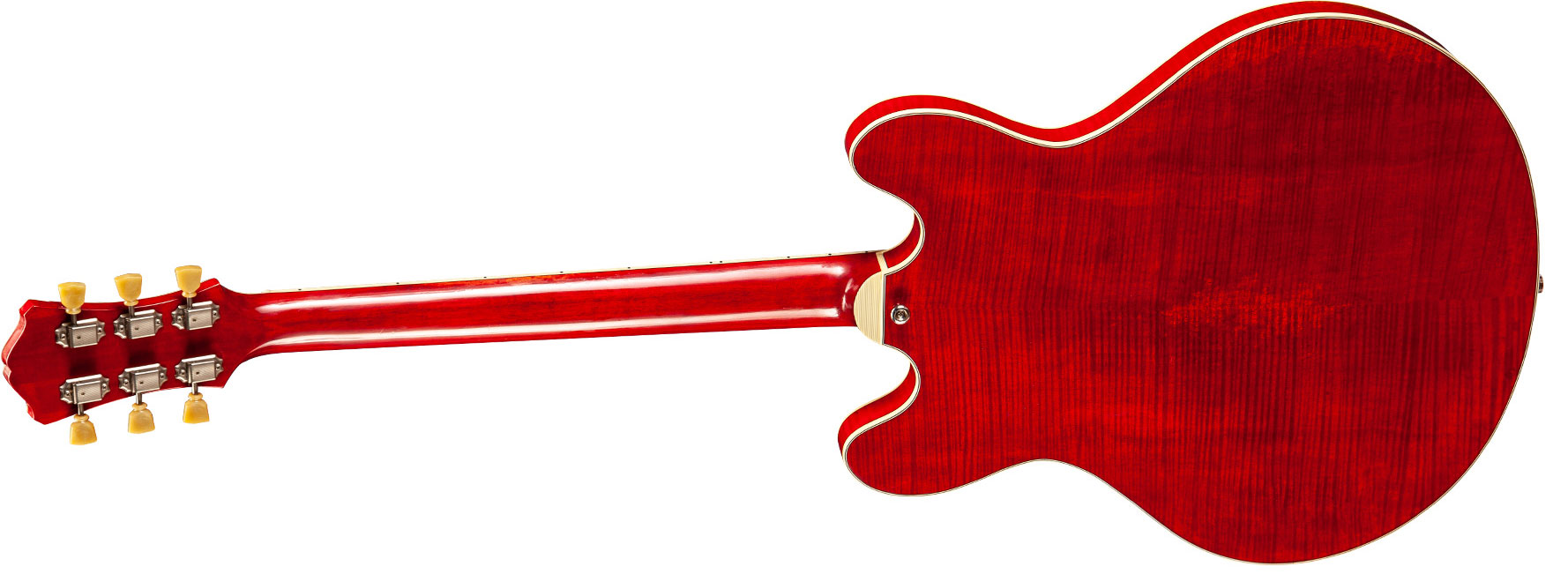 Eastman T59v Thinline Laminate Hh Lollar Ht Eb - Red - Semi-Hollow E-Gitarre - Variation 1