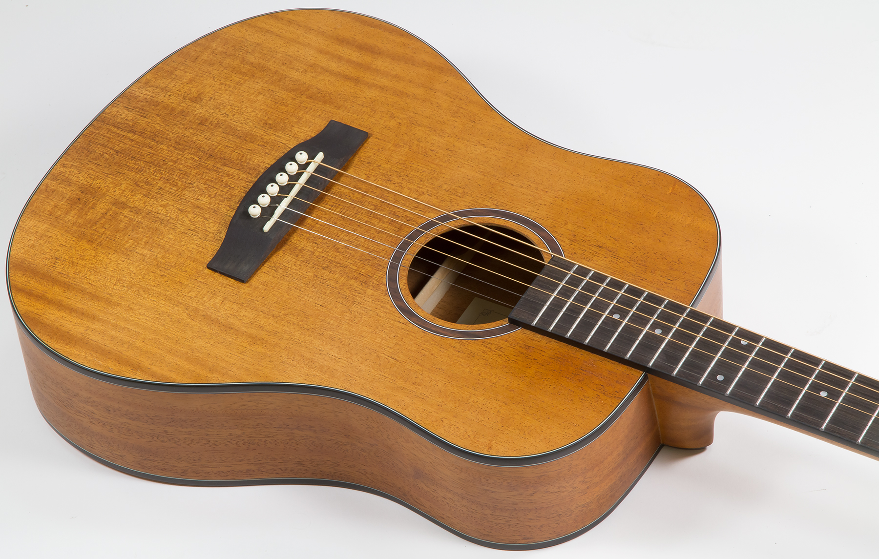 Eastone Bg100-nat Mini Dreadnought Tout Acajou - Natural Satin - Western-Reisegitarre - Variation 2