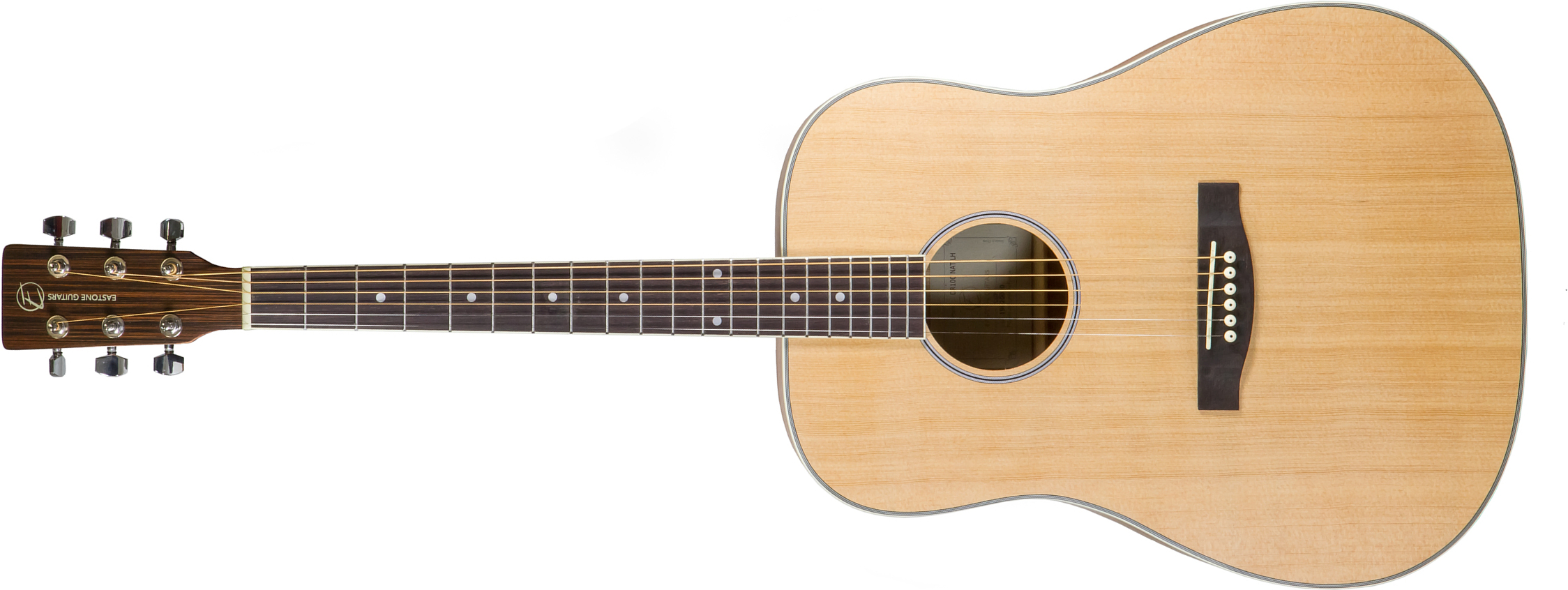 Eastone Dr100-nat Lh Gaucher Dreadnought Epicea Okoume - Natural Satin - Westerngitarre & electro - Main picture