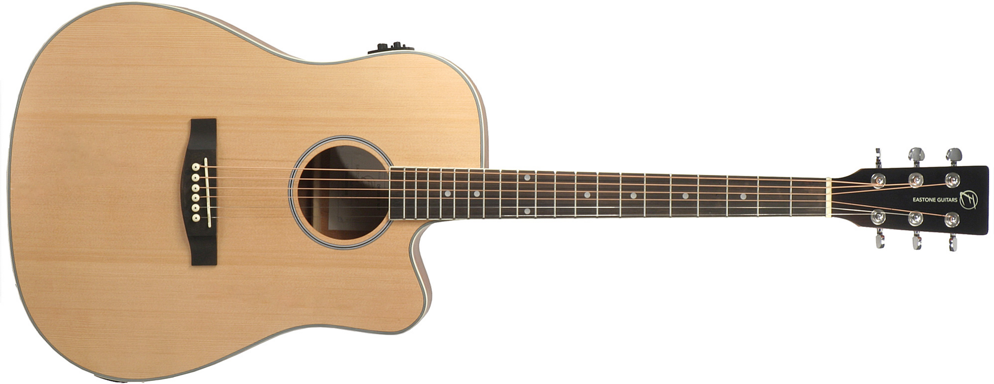 Eastone Dr100ce-nat Dreadnought Cw Epicea Okuman - Natural - Elektroakustische Gitarre - Main picture