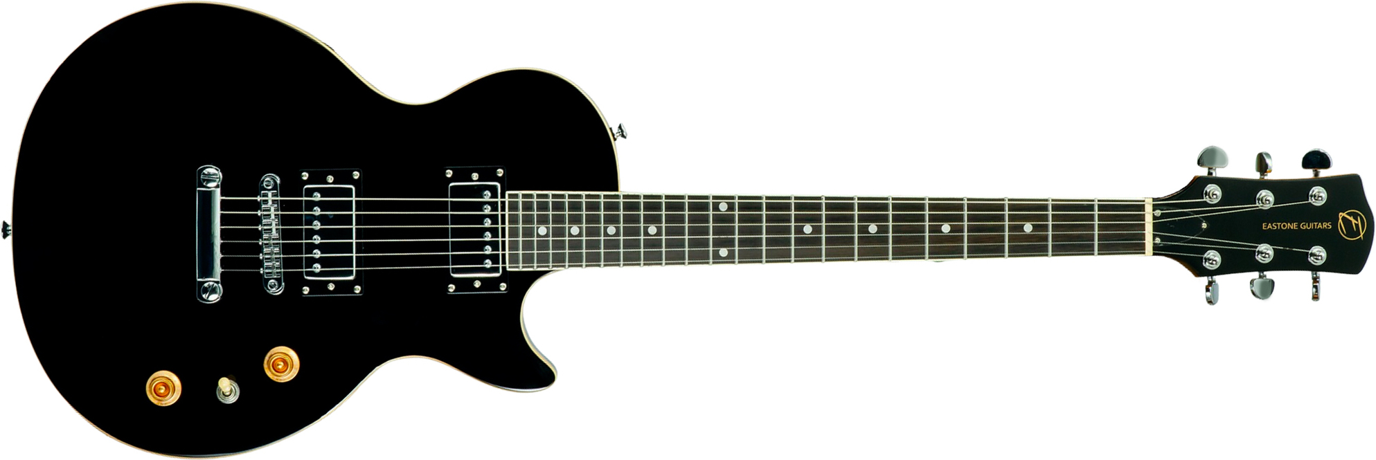 Eastone Lp70-blk 2h Ht Rw - Black - Single-Cut-E-Gitarre - Main picture