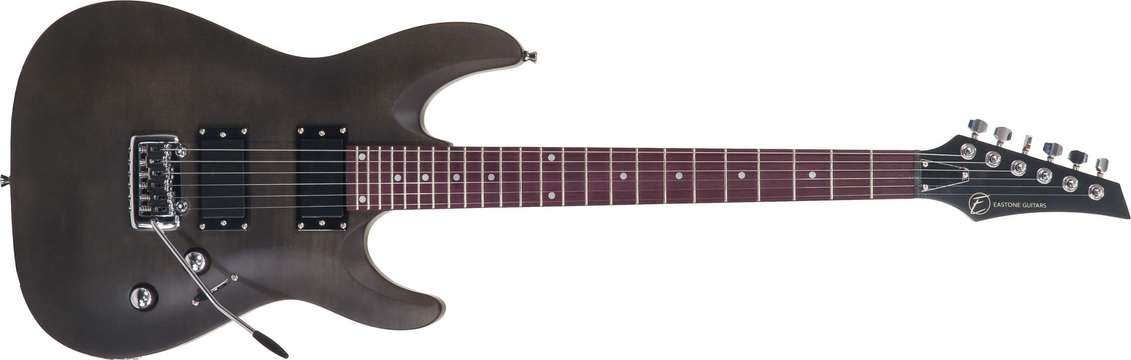 Eastone Metdc Hh Trem Pur - Black Satin - E-Gitarre in Str-Form - Main picture