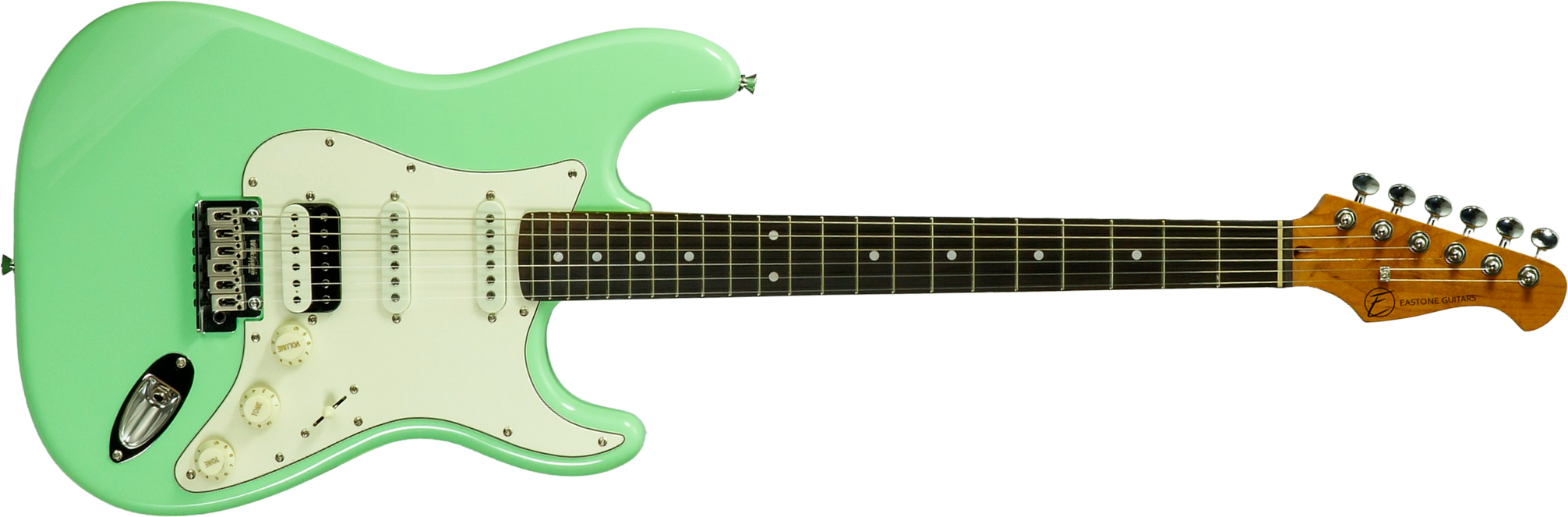 Eastone St150r-lg-rw Hss Trem Rw - Light Green - E-Gitarre in Str-Form - Main picture