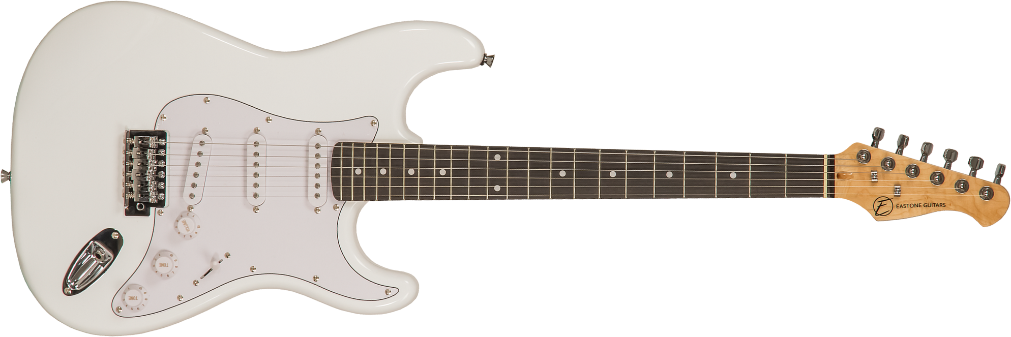 Eastone Str70 3s Trem Pur - Olympic White - E-Gitarre in Str-Form - Main picture