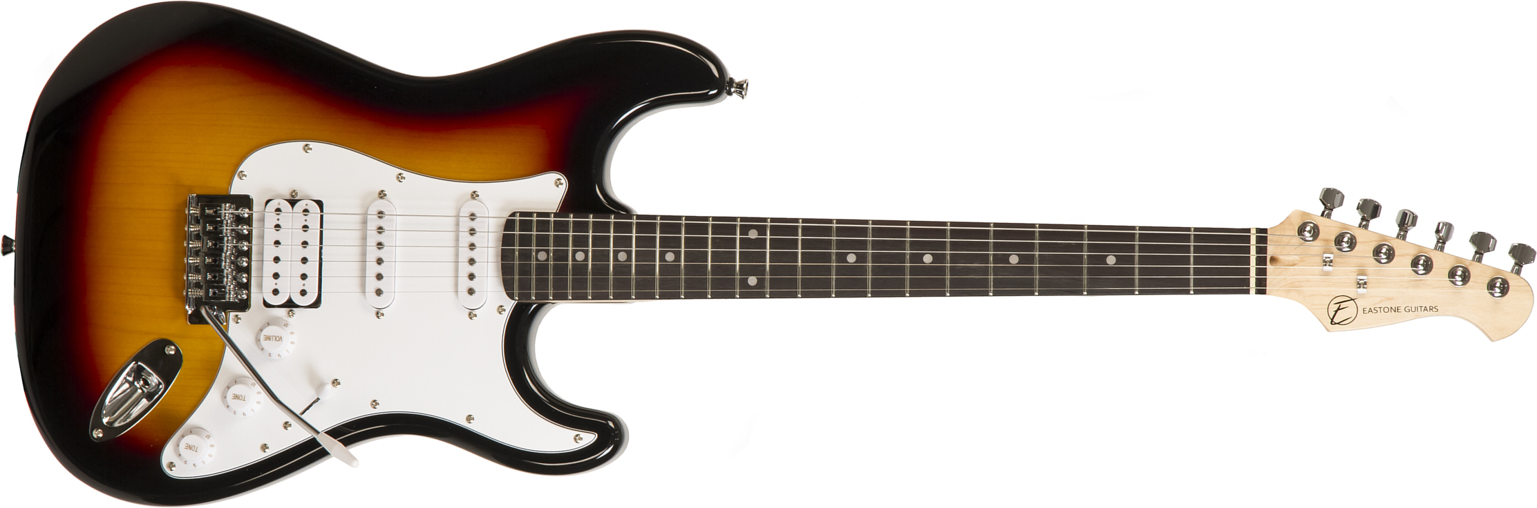 Eastone Str80t 3ts Hss Trem Pur - Sunburst - E-Gitarre in Str-Form - Main picture