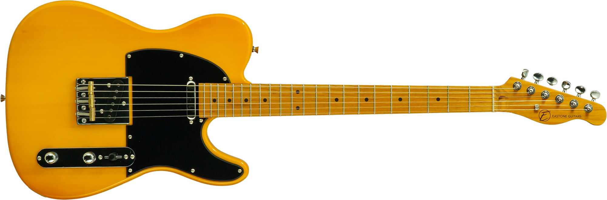 Eastone Tl100r-bts-mn 2s Ht Mn - Butterscotch - E-Gitarre in Teleform - Main picture