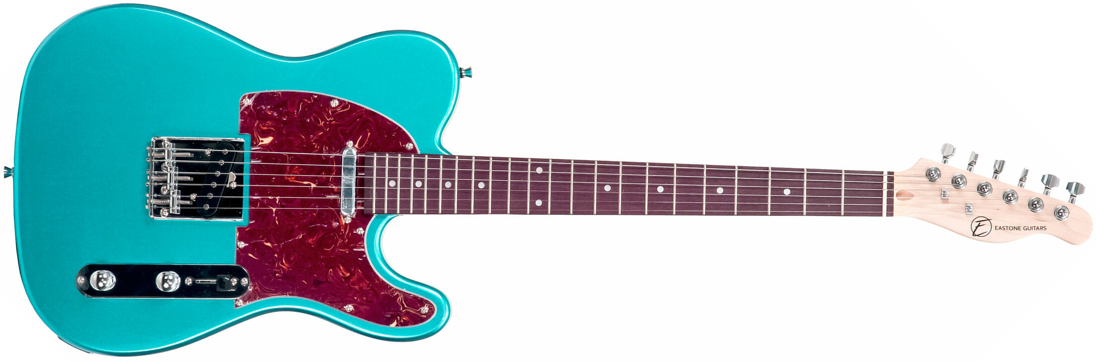 Eastone Tl70 Ss Ht Pur - Metallic Light Blue - E-Gitarre in Teleform - Main picture