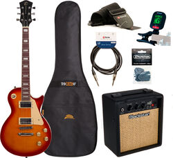 E-gitarre set Eastone LP100 +Blackstar Debut 10E +Accessories - Cherry sunburst