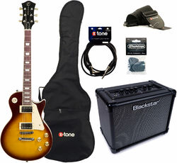 E-gitarre set Eastone LP200 HB + Blackstar ID Core V3 Stereo 10 +Accessories - Honeyburst