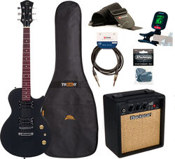 E-gitarre set Eastone LPL70 +Blackstar Debut 10E +Accessories - Black satin