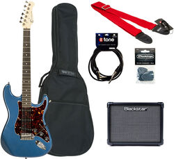 E-gitarre set Eastone STR70T + Blackstar ID Core V3 10W +Accessories - Lake placid blue