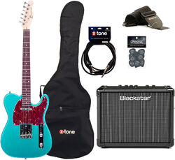 E-gitarre set Eastone TL70 +Blackstar Id Core Stereo 10 V3 +Accessories - Metallic light blue