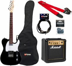 E-gitarre set Eastone TL70 +Marshall MG10 +Accessories - Black