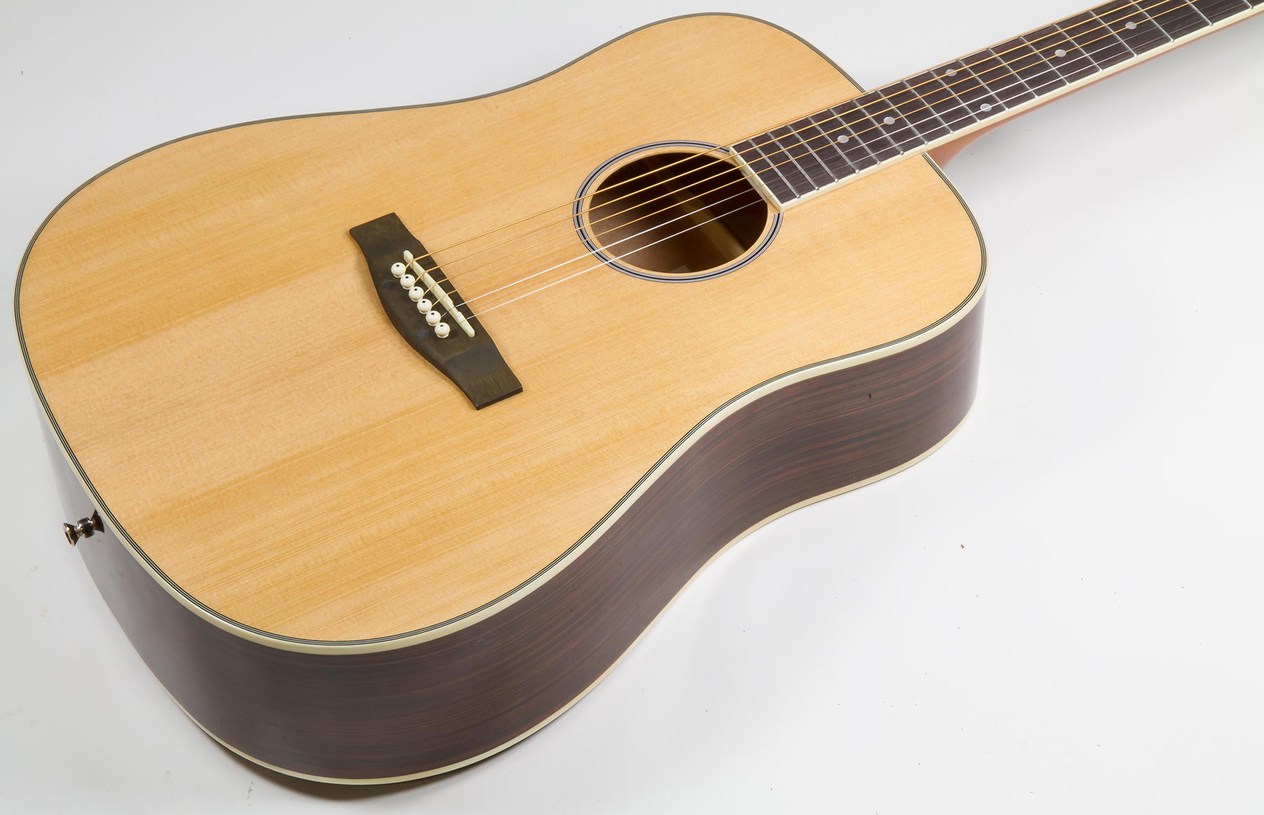 Eastone Dr160-nat-g Dreadnought Cw Epicea Wenge - Natural Gloss - Westerngitarre & electro - Variation 1