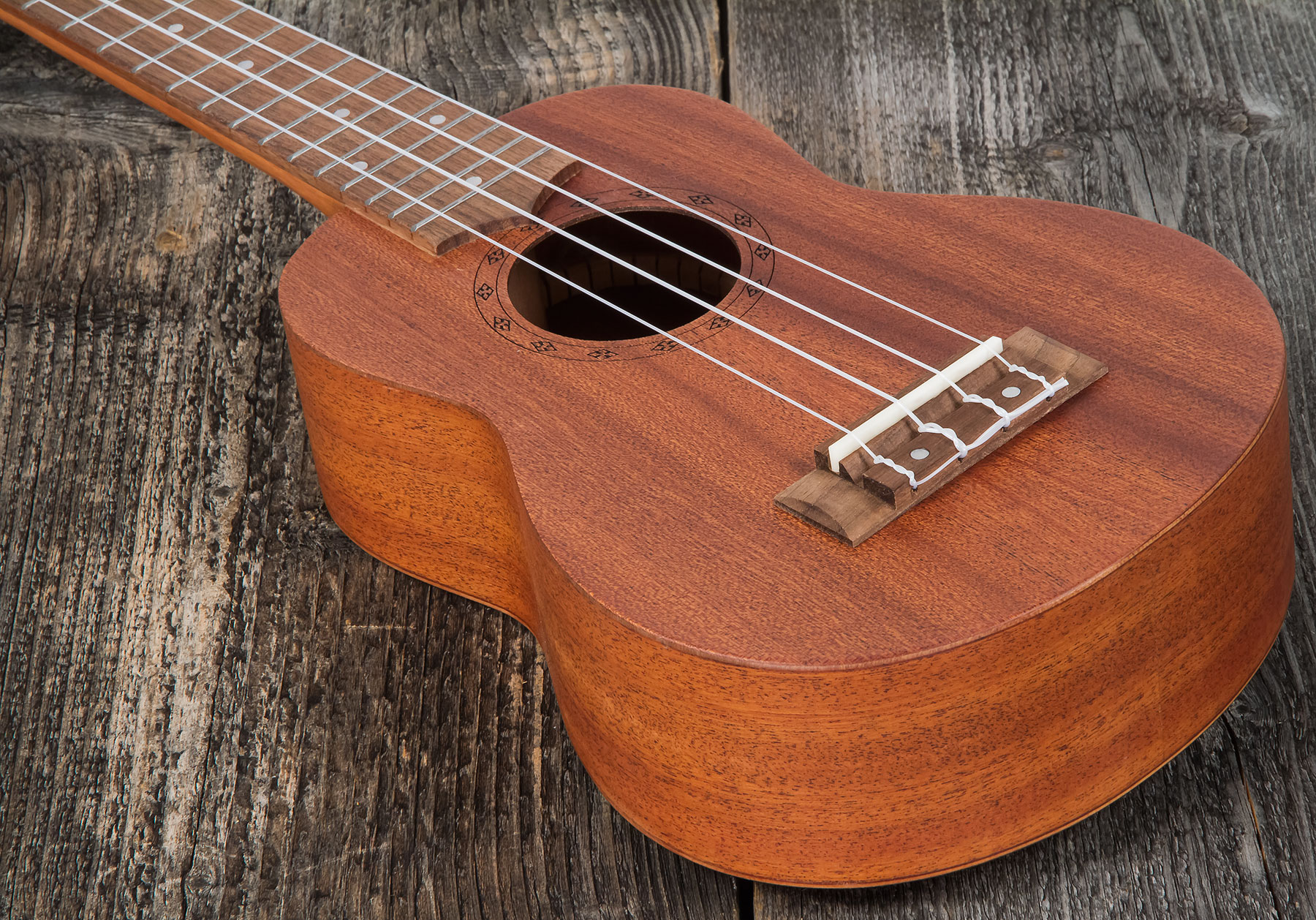 Eastone E11c21 Soprano Tout Sapele Son - Natural Matte - Ukulele - Variation 2