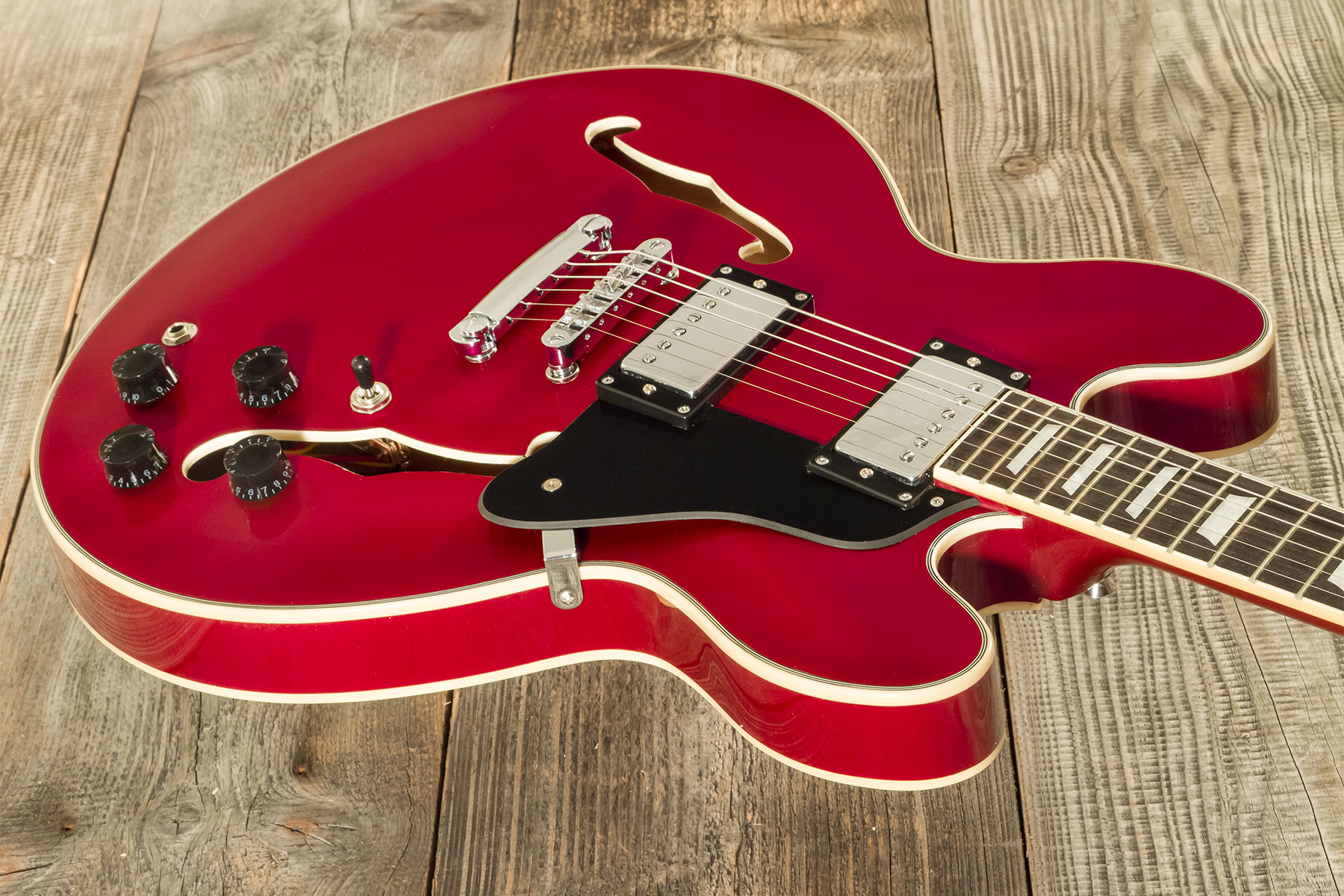 Eastone Gj70-win - Wine - Semi-Hollow E-Gitarre - Variation 2