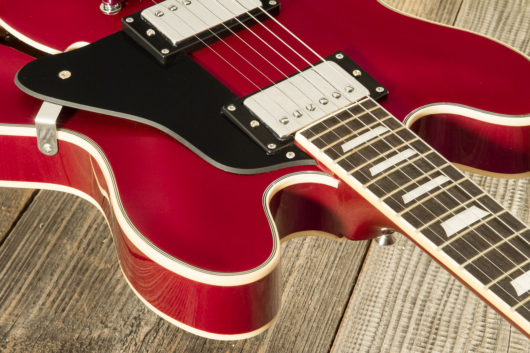 Eastone Gj70-win - Wine - Semi-Hollow E-Gitarre - Variation 4