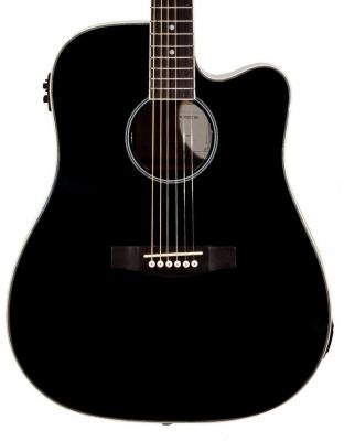 Elektroakustische gitarre Eastone DR100CE-BLK - Black