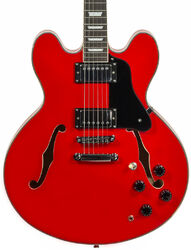 Semi-hollow e-gitarre Eastone GJ70 - Red