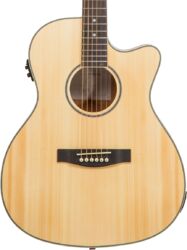 Elektroakustische gitarre Eastone OM100CE-NAT - Natural satin