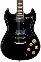 Retro-rock-e-gitarre Eastone SDC70 - Black