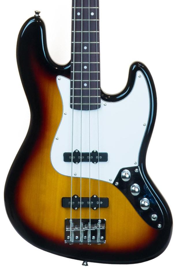 Solidbody e-bass Eastone JAB (PUR) - 3 tone sunburst