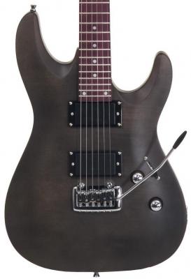 Solidbody e-gitarre Eastone METDC - Black satin