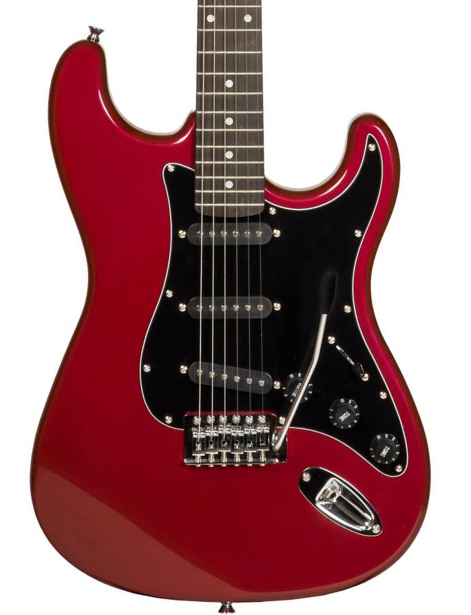 E-gitarre in str-form Eastone STR70T - Ferrari red
