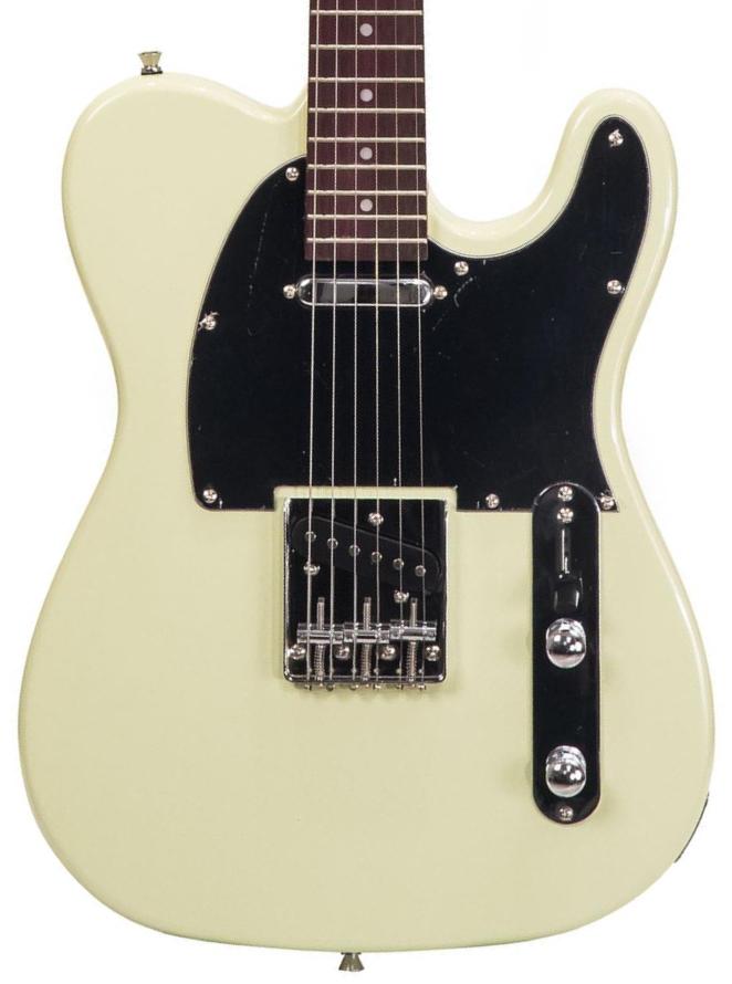 Solidbody e-gitarre Eastone TL70 (RW) - Ivory