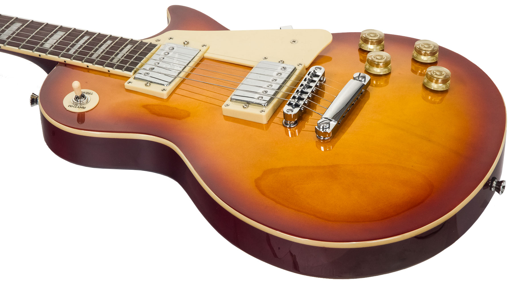 Eastone Lp100 Hh Ht Pur - Cherry Sunburst - Single-Cut-E-Gitarre - Variation 2