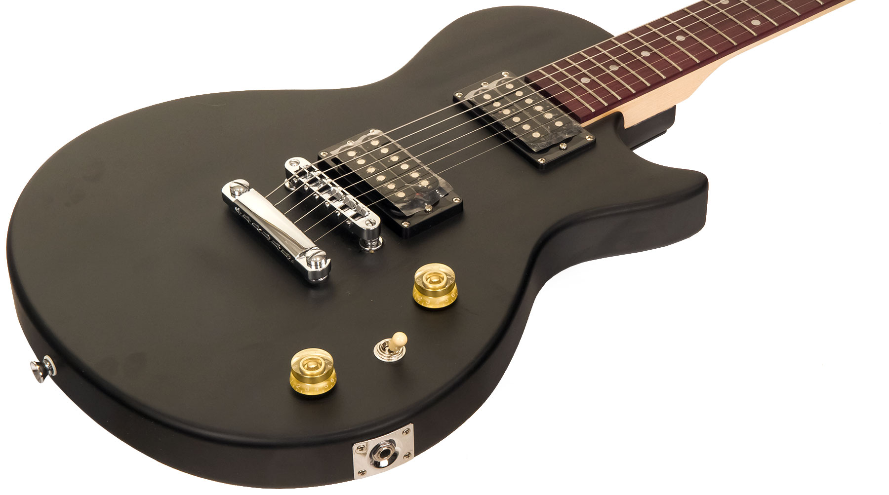 Eastone Lpl70 +marshall Mg10g +cable +housse +courroie +mediators - Black Satin - E-Gitarre Set - Variation 2