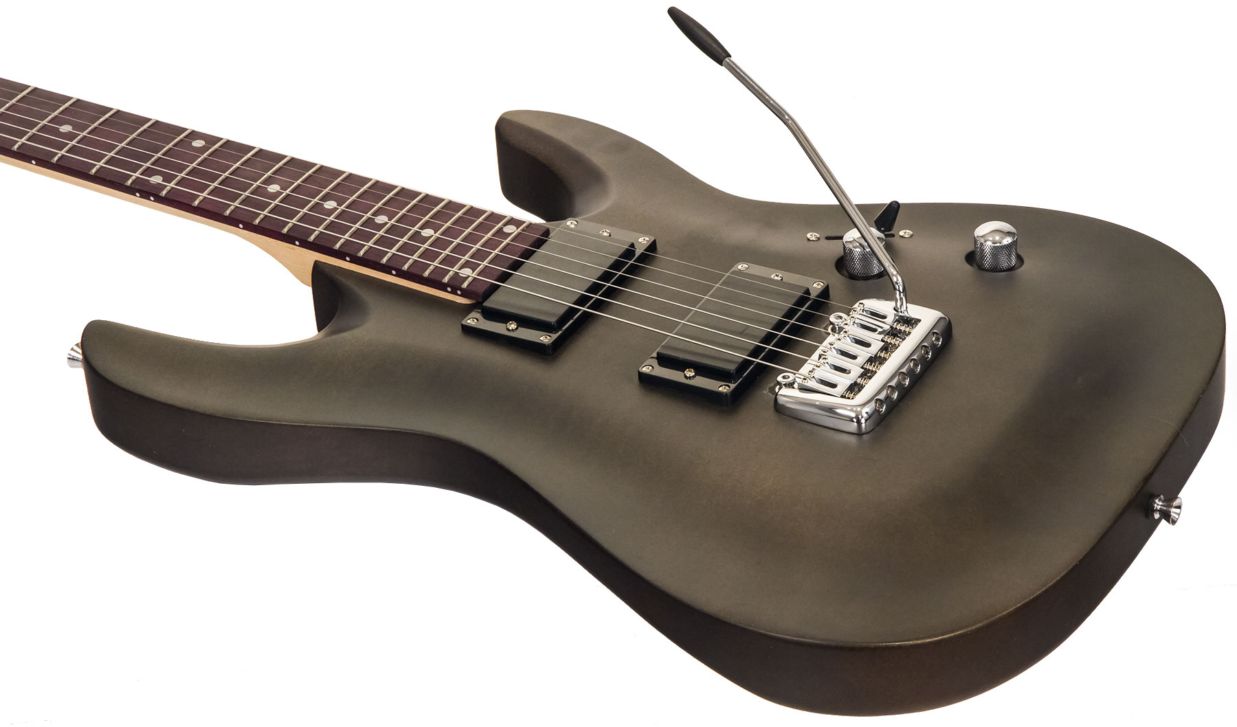 Eastone Metdc Hh Trem Pur - Black Satin - E-Gitarre in Str-Form - Variation 2