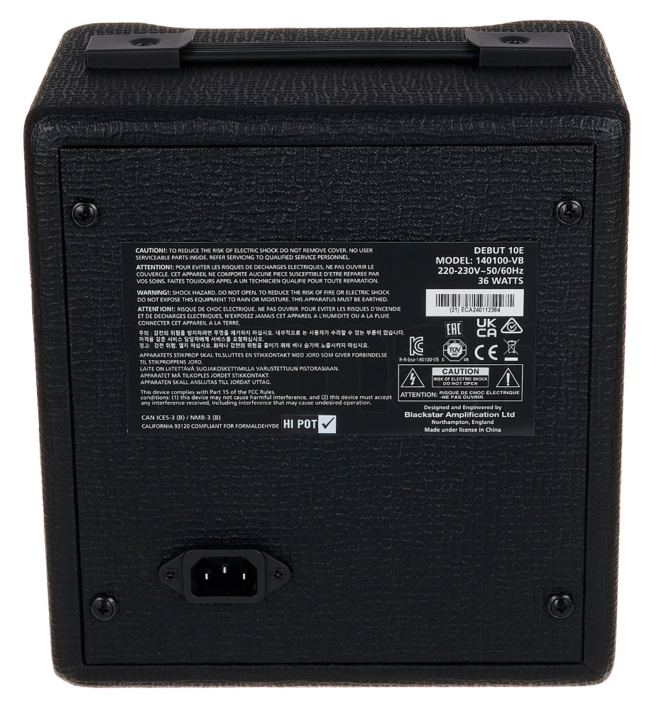 Eastone Sdc70 +blackstar Debut 10 +cable +clip-on Tuner +mediators +housse +courroie - Black - E-Gitarre Set - Variation 10