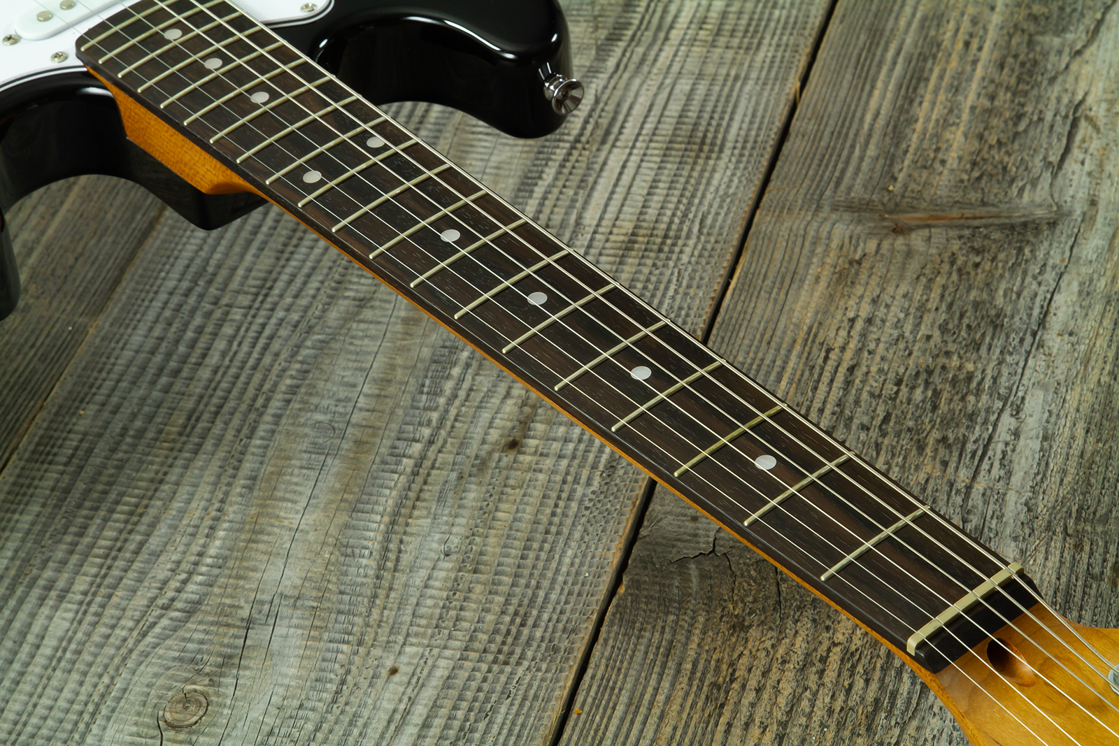 Eastone St-mini-blk 3s Trem Pur - Black - E-Gitarre für Kinder - Variation 5