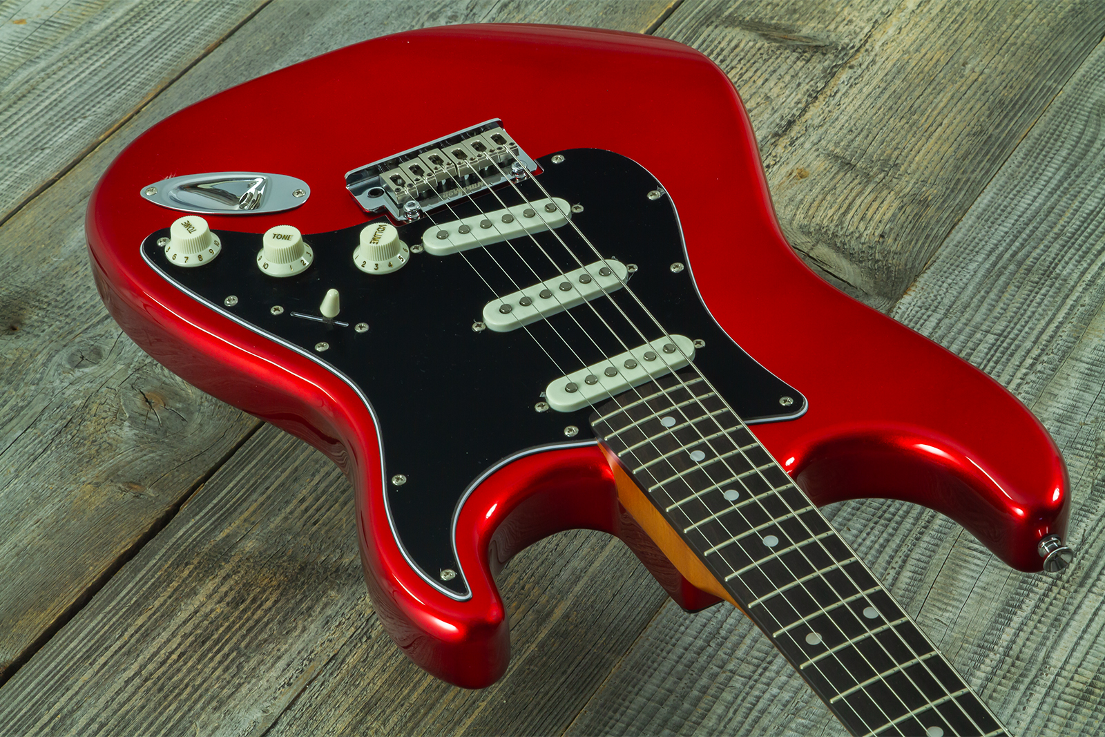 Eastone St100r-mr-rw 3s Trem Rw - Candy Apple Red - E-Gitarre in Str-Form - Variation 3