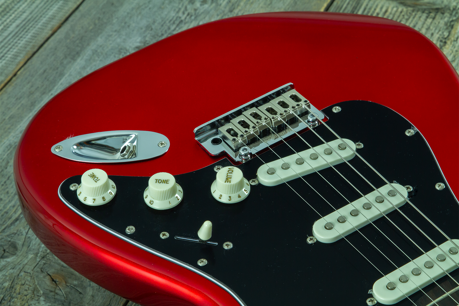 Eastone St100r-mr-rw 3s Trem Rw - Candy Apple Red - E-Gitarre in Str-Form - Variation 4