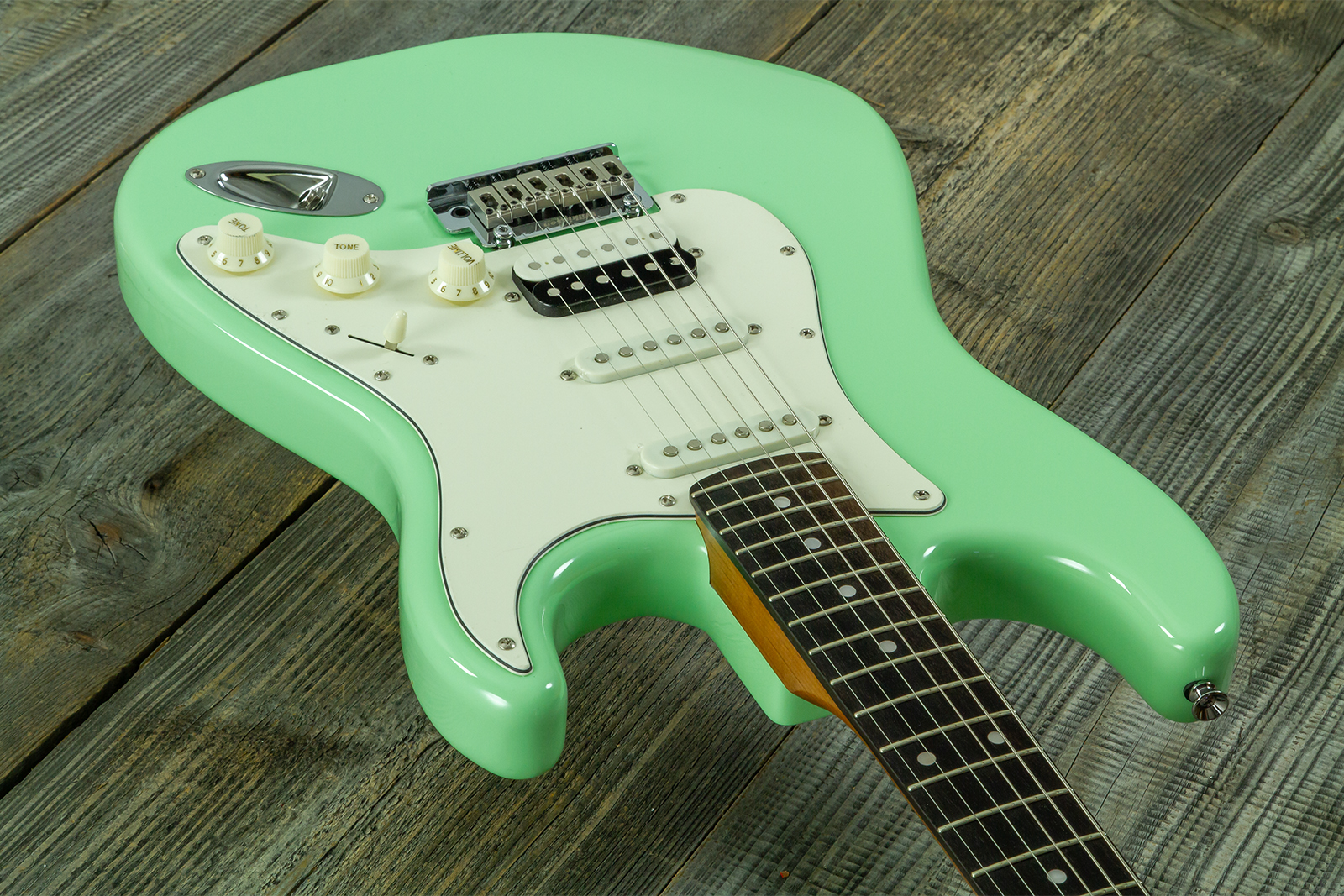 Eastone St150r-lg-rw Hss Trem Rw - Light Green - E-Gitarre in Str-Form - Variation 2