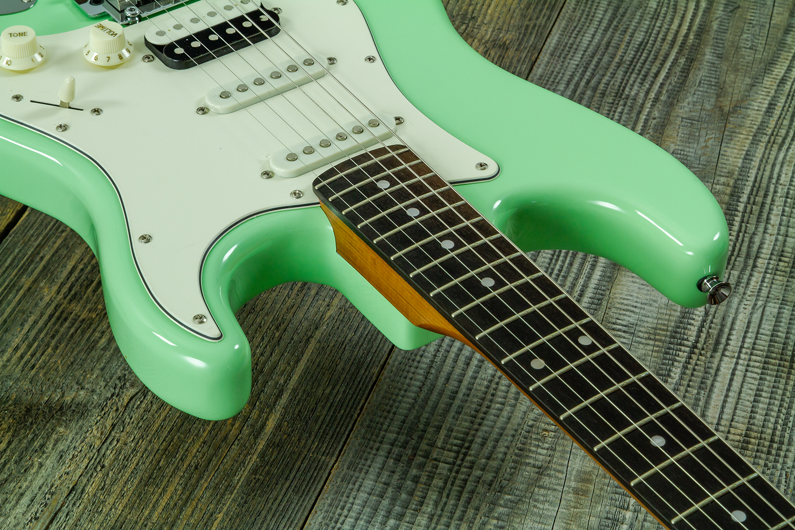 Eastone St150r-lg-rw Hss Trem Rw - Light Green - E-Gitarre in Str-Form - Variation 5