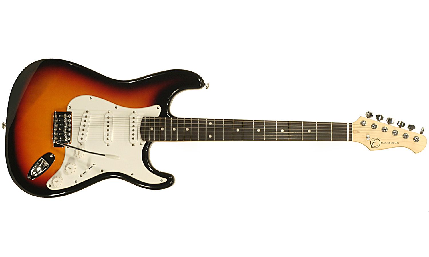 Eastone Str70-3ts 3s Pur - 3-tone Sunburst - E-Gitarre in Str-Form - Variation 1
