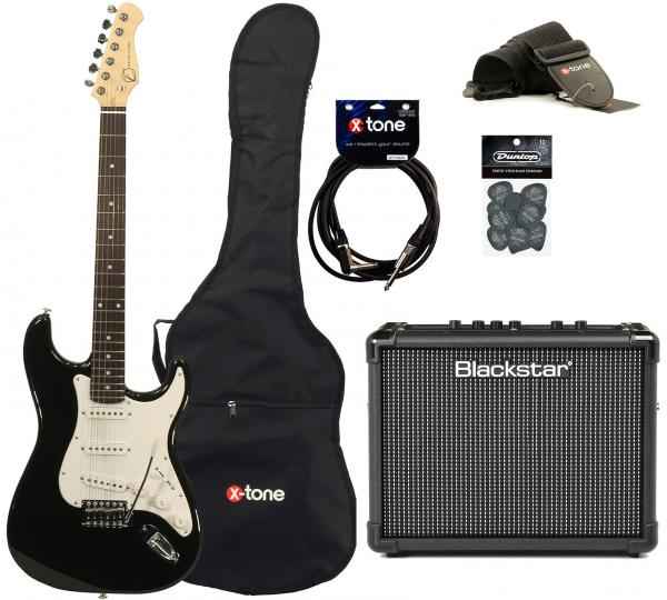 E-gitarre set Eastone STR70 +Blackstar Id Core Stereo 10 V3 +Accessories - Black
