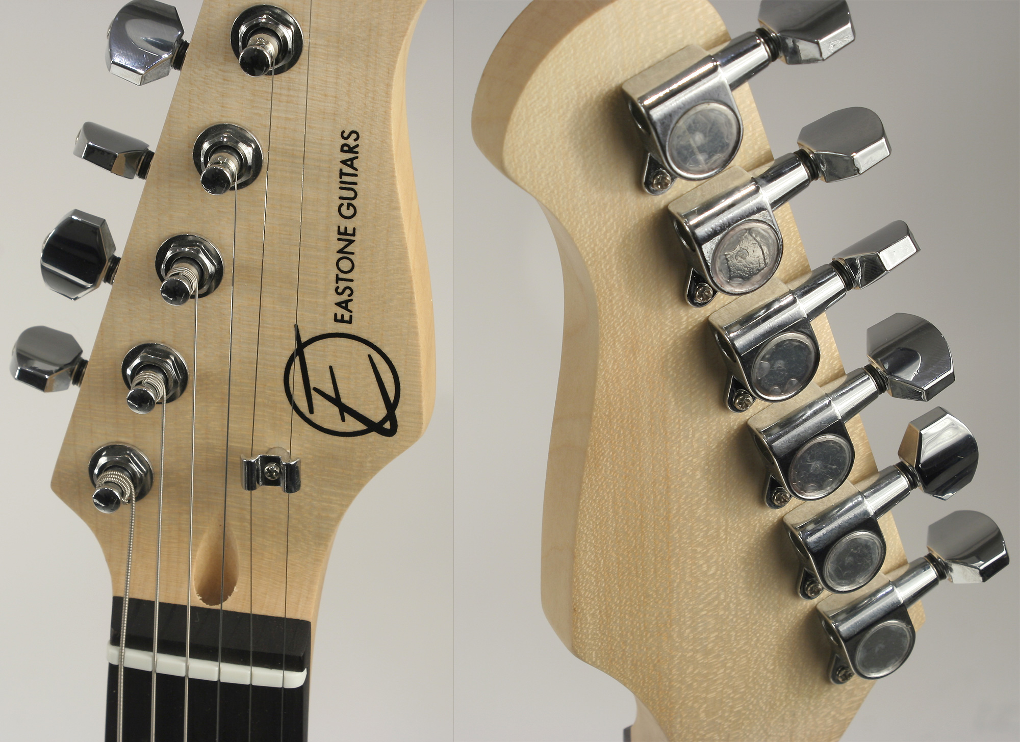 Eastone Str70-blk 3s Pur - Black - E-Gitarre in Str-Form - Variation 5