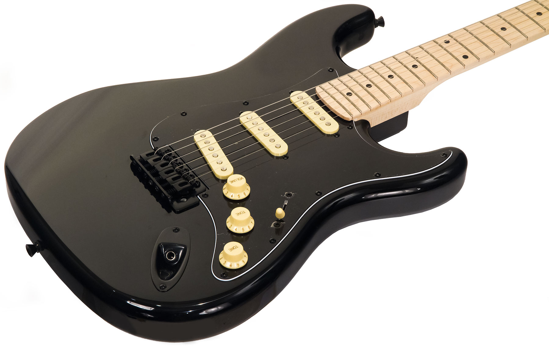 Eastone Str70 Gil Sss Trem Mn - Black - E-Gitarre in Str-Form - Variation 1