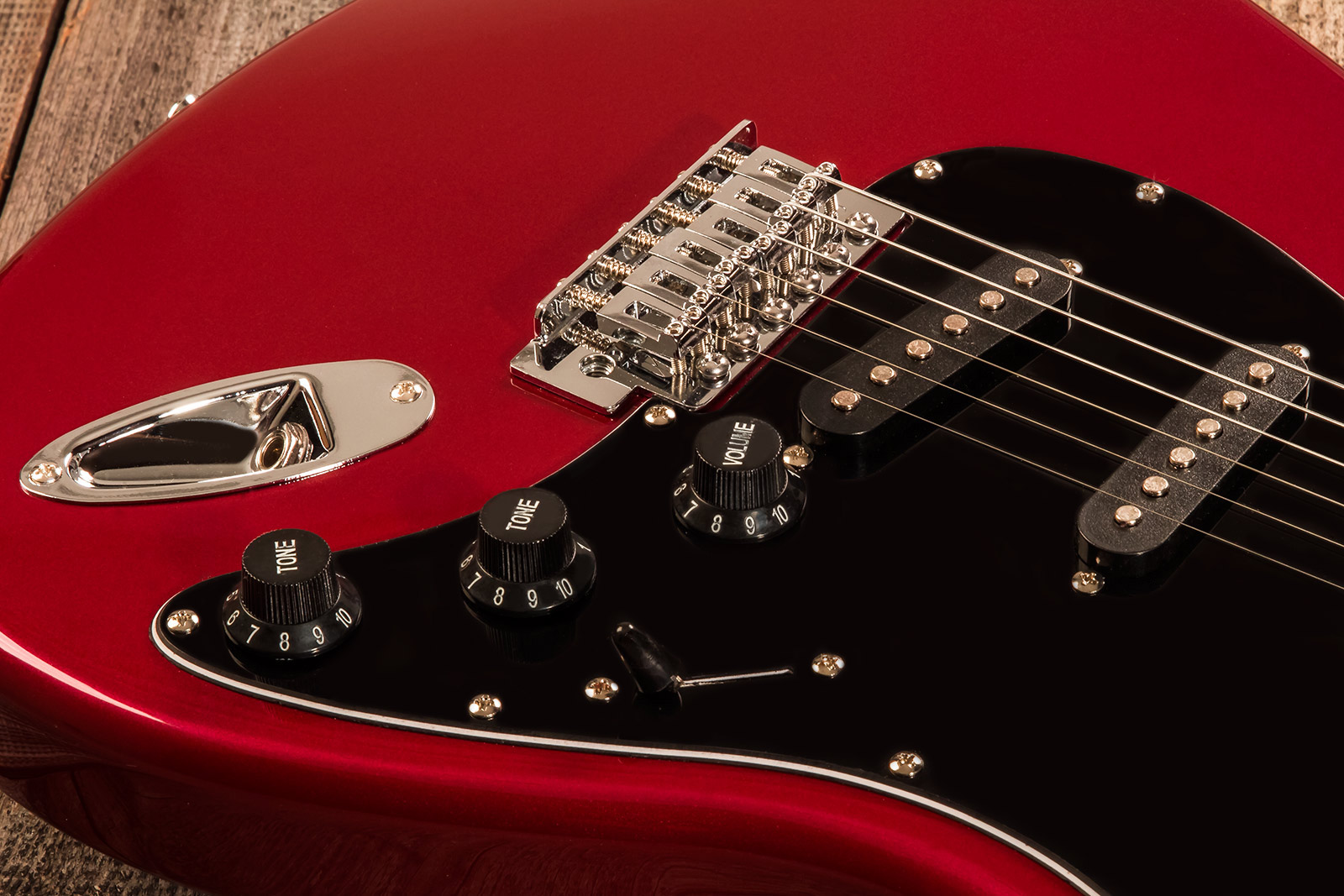 Eastone Str70t 3s Trem Pur - Dark Red - E-Gitarre in Str-Form - Variation 8