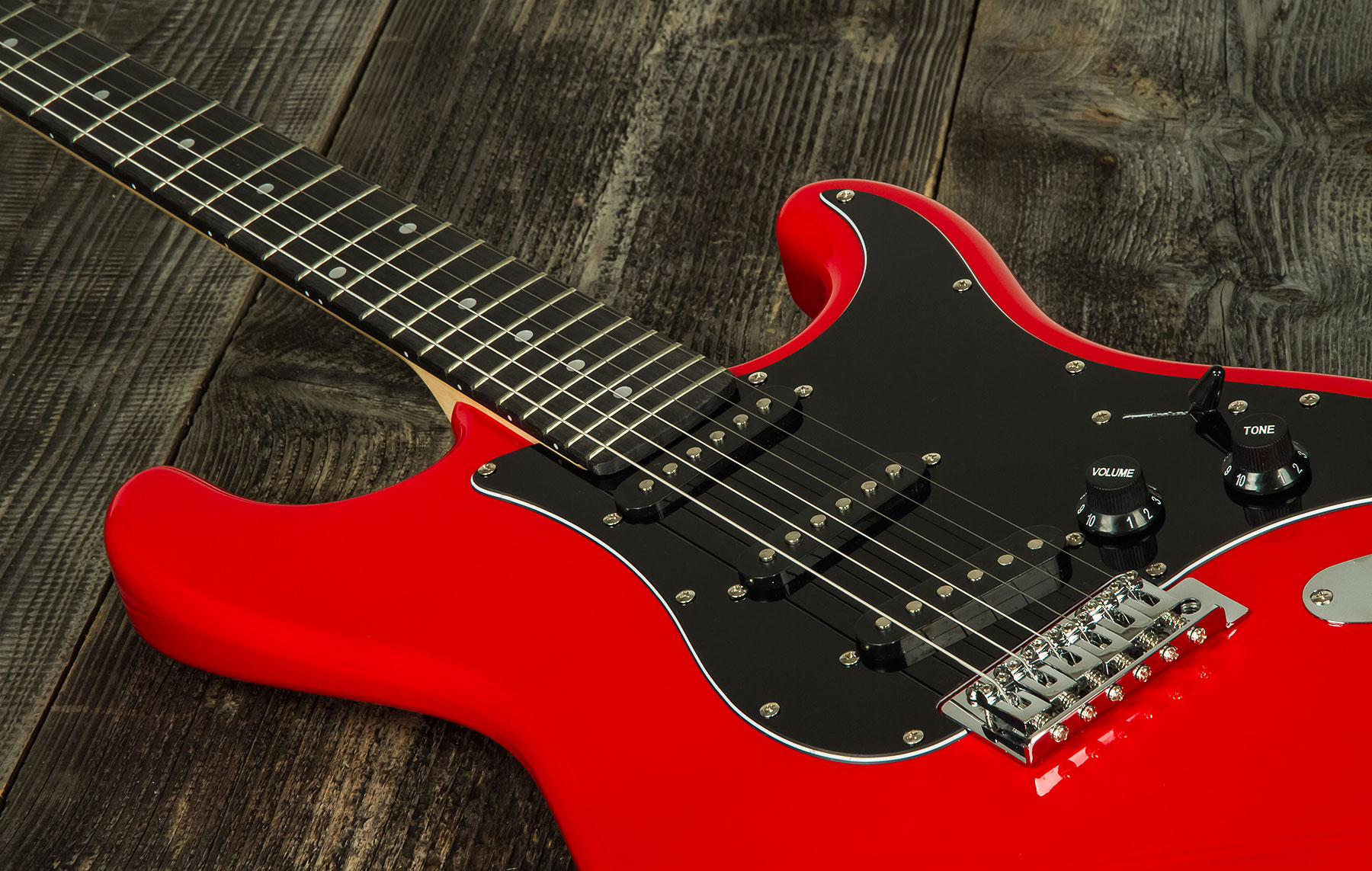 Eastone Str70t +marshall Mg10 10w +cable +mediators +housse - Ferrari Red - E-Gitarre Set - Variation 4
