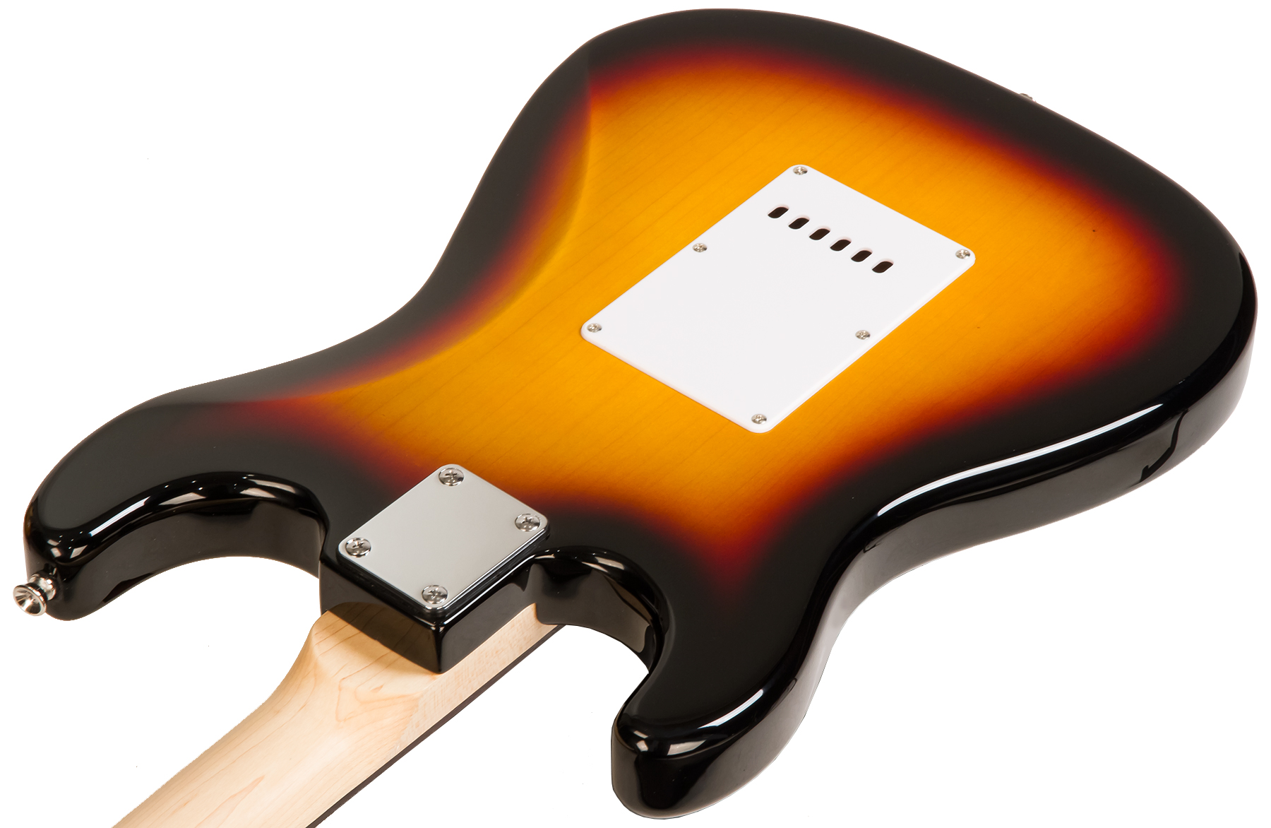 Eastone Str80t Hss +fender Frontman 20g +cable +clip-on Tuner +mediators +housse +courroie - 3 Tone Sunburst - E-Gitarre Set - Variation 2