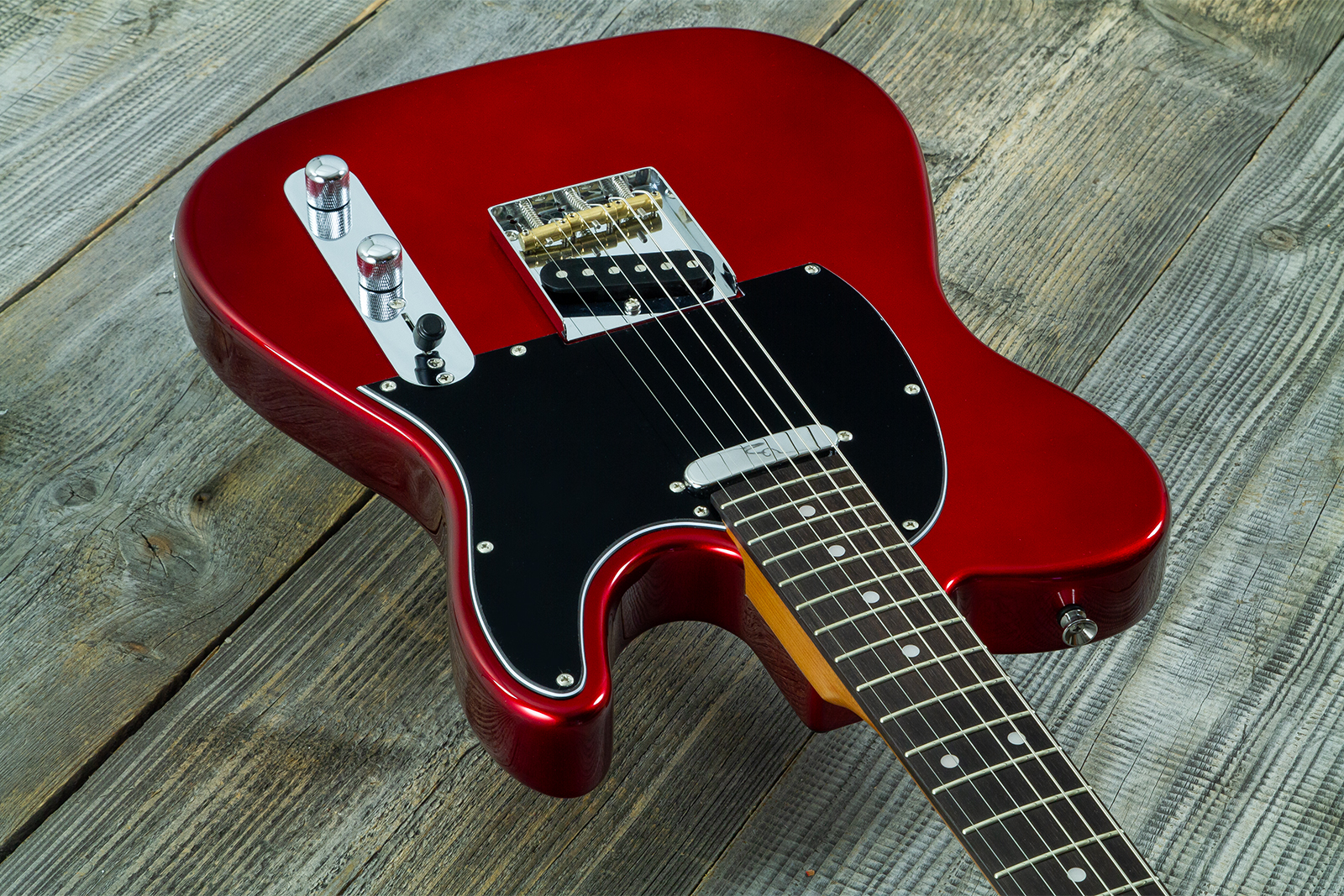 Eastone Tl100r-mr-rw 2s Ht Mn - Metal Red - E-Gitarre in Teleform - Variation 2